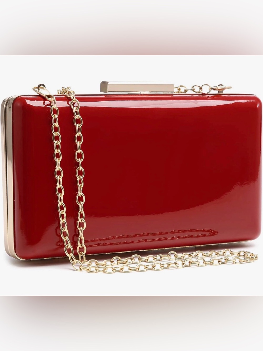 “Rumor Has It” Patent Leather Clutch